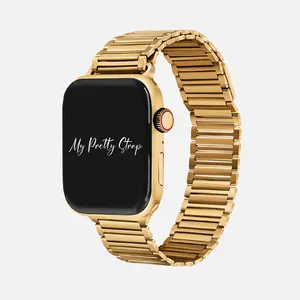 My Pretty Strap – Compatible Apple Watch Band – Stainless Steel iWatch Strap for Women – Series 1–10, SE & Ultra (38MM / 40MM / 41MM / 42MM / 44MM / 45MM / 49MM) – Gold, Silver – Dolce Vita