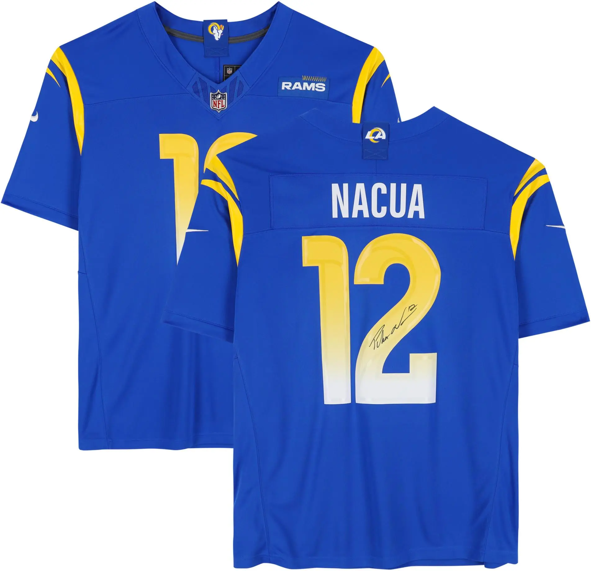 Puka Nacua Los Angeles Rams Autographed Royal Nike Limited Jersey - Fanatics Authentic Certified