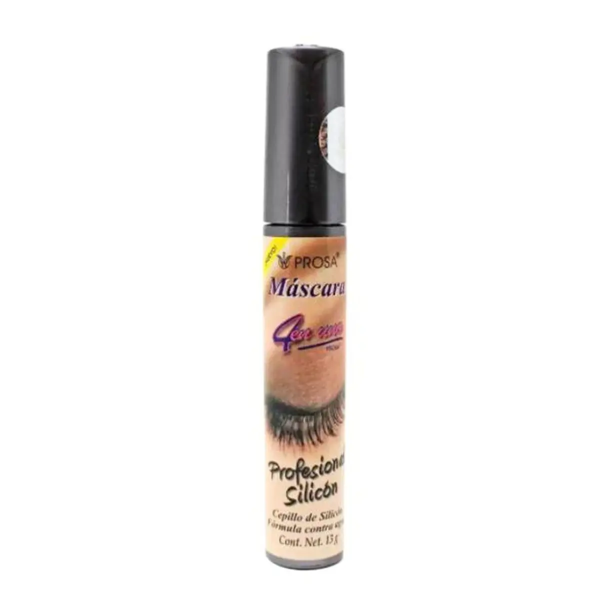 Prosa Professional 4-in-1 Silicone Mascara - Water Resistant, Organic, Nourishing, Beeswax-Infused, All-Day Wear, Dramatic Lashes, Lash Care Cosmetic (Beauty & Personal Care Makeup)