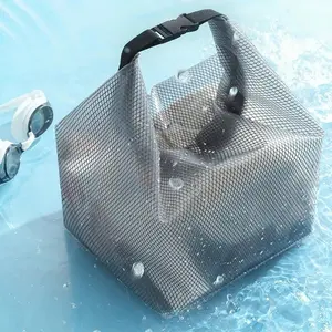 Waterproof Mesh Storage Bag for Swim and Fitness, Large Capacity Drawstring Pouch for Men and Women, Outdoor Travel Toiletry Organizer
