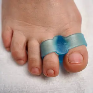 MediPediNYC+ Gel Thick Toe Aligners (2pcs) – Stretchable, Washable, Reusable, Latex-Free, Unisex | Supports Toe Alignment & Comfort