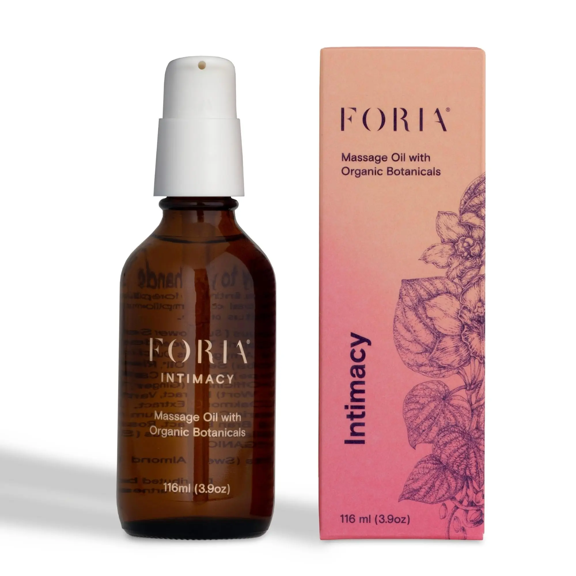 Foria Massage Oil - Quick-Absorbing, Non-Greasy Formula with Jojoba, Sweet Almond, Ylang-Ylang & Vanilla – 3.9 Fl Oz Body Care Smooth