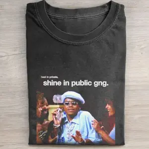 Heal In Private, Shine In Public. Gng. Vintage T-Shirt, Crewneck Cotton, Unisex Shirt Menswear Womenswear Streetwear Cotton Comfort