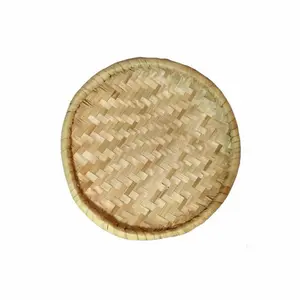 Haitian Laye (36 cm) Natural Bamboo Dish for Ceremonies and Voodoo Rituals Haitian