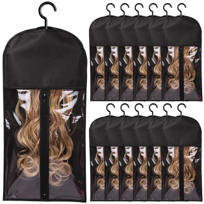 Wig Storage Bag, 3/12pcs Wig Storage Bag with Hanger, Multiple Portable ...