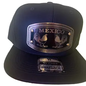Mexico Snapback Hat with Rooster Emblem and Wynn Label Adjustable Cap for Men