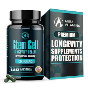 Premium Stem Cell Supplements 1,000mg (120 Caps) Boost Immunity, Reduce Joint Soreness, Support Natural Anti-Aging & Longevity with Spirulina & Chlorella for Vitality, Celulas Madre Health Formula