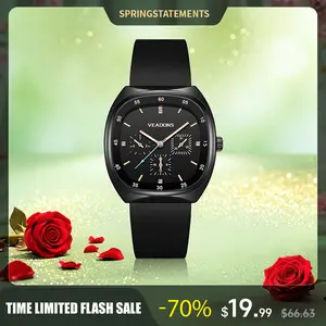 Fashionable minimalist watch with a casual, versatile silicone strap; comfortable, freely adjustable, waterproof, and luminous.