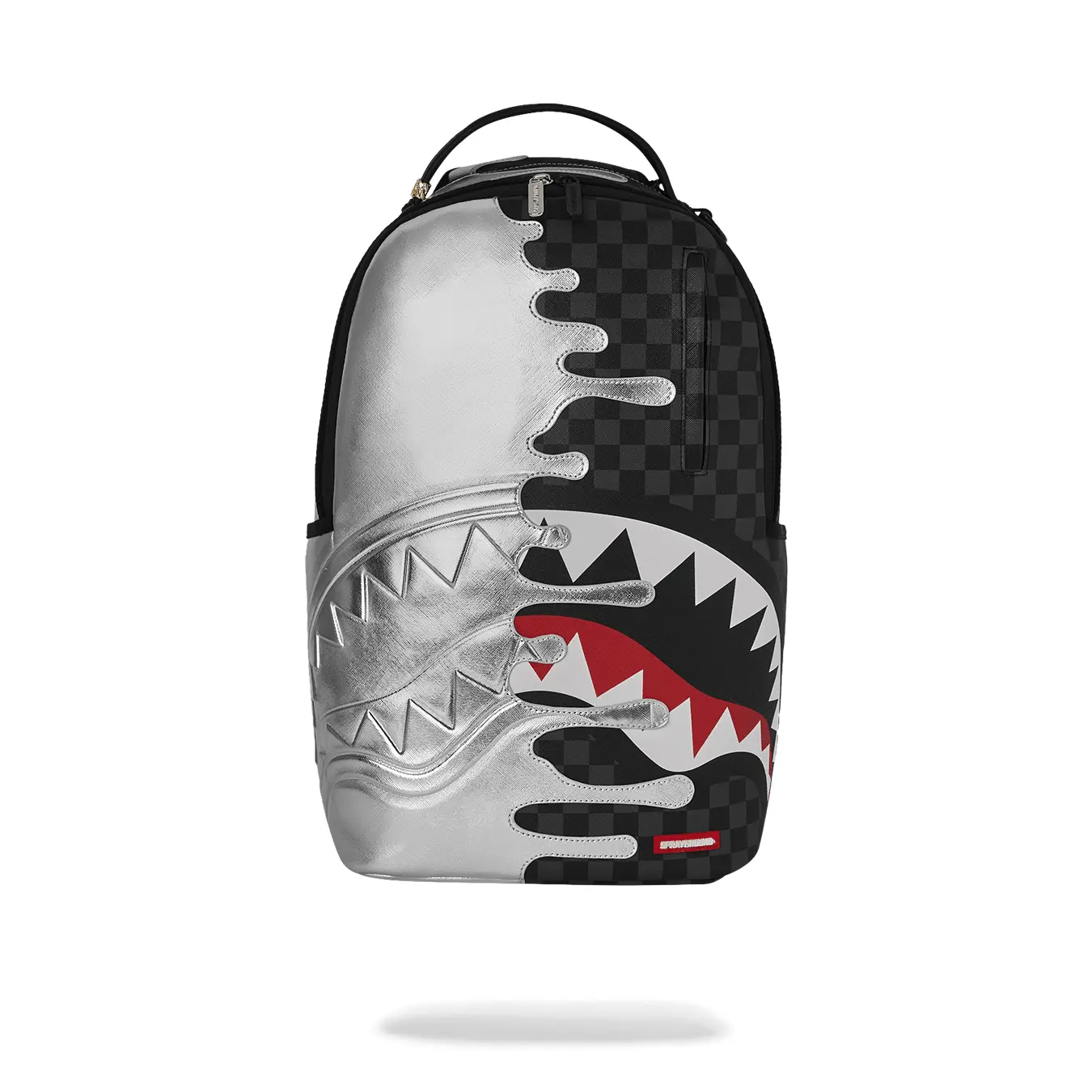 Sprayground silver side drip backpack