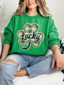 Lucky Leprechaun ~ Unisex Crewneck Sweatshirts Printed in the USA