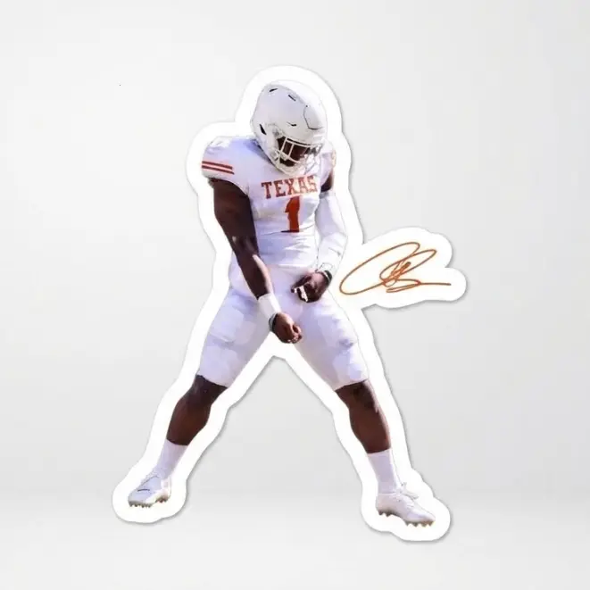 Colin Simmons Sticker, Grotesque Sack Celly Sticker, Texas Football Sticker, College Football Game Day