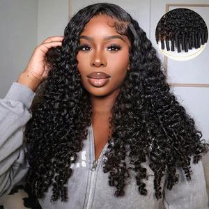 [NEW IN] OQ HAIR 13x6 Glueless Lace Frontal Wig Pre Everything Ear To Ear Burmese Curly Drawstring Wig Bleached Tiny Knots Beginner Friendly
