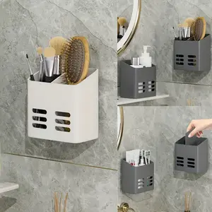 Double bucket storage Bathroom Comb Rack Bathroom Toothpaste Rack Toothbrush Comb Storage Rack, Aesthetic Room Decor, Home Decor, Bedroom Decor