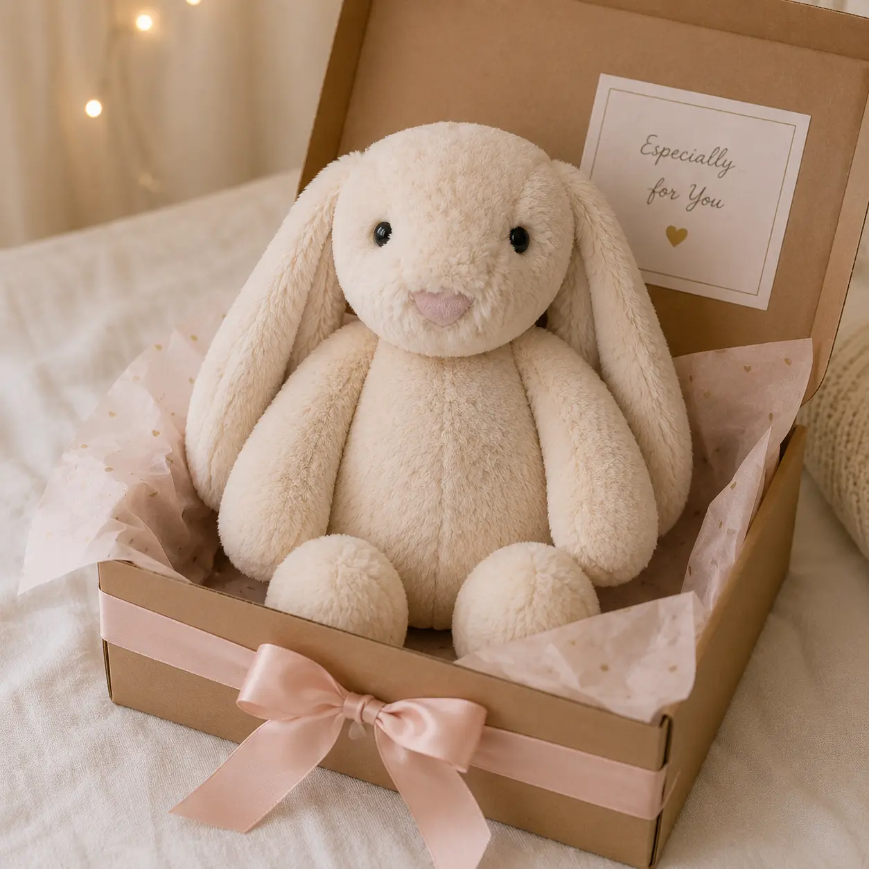 Jellycat Cream Bunny Plush – Cute Soft & Cuddly Long-Eared Rabbit Stuffed Animal Gift Jellycat Cream Bunny Plush – Cute Soft & Cuddly Long-Eared Rabbit Stuffed Animal Gift