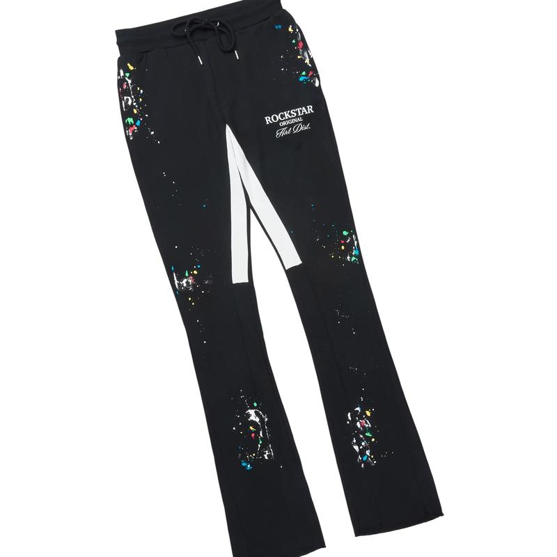 Art Dist 2.0 Black/Multi Hoodie/Stacked Flare Track Set