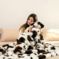 Black&White (Faux Fur Bubble & Flannel)  