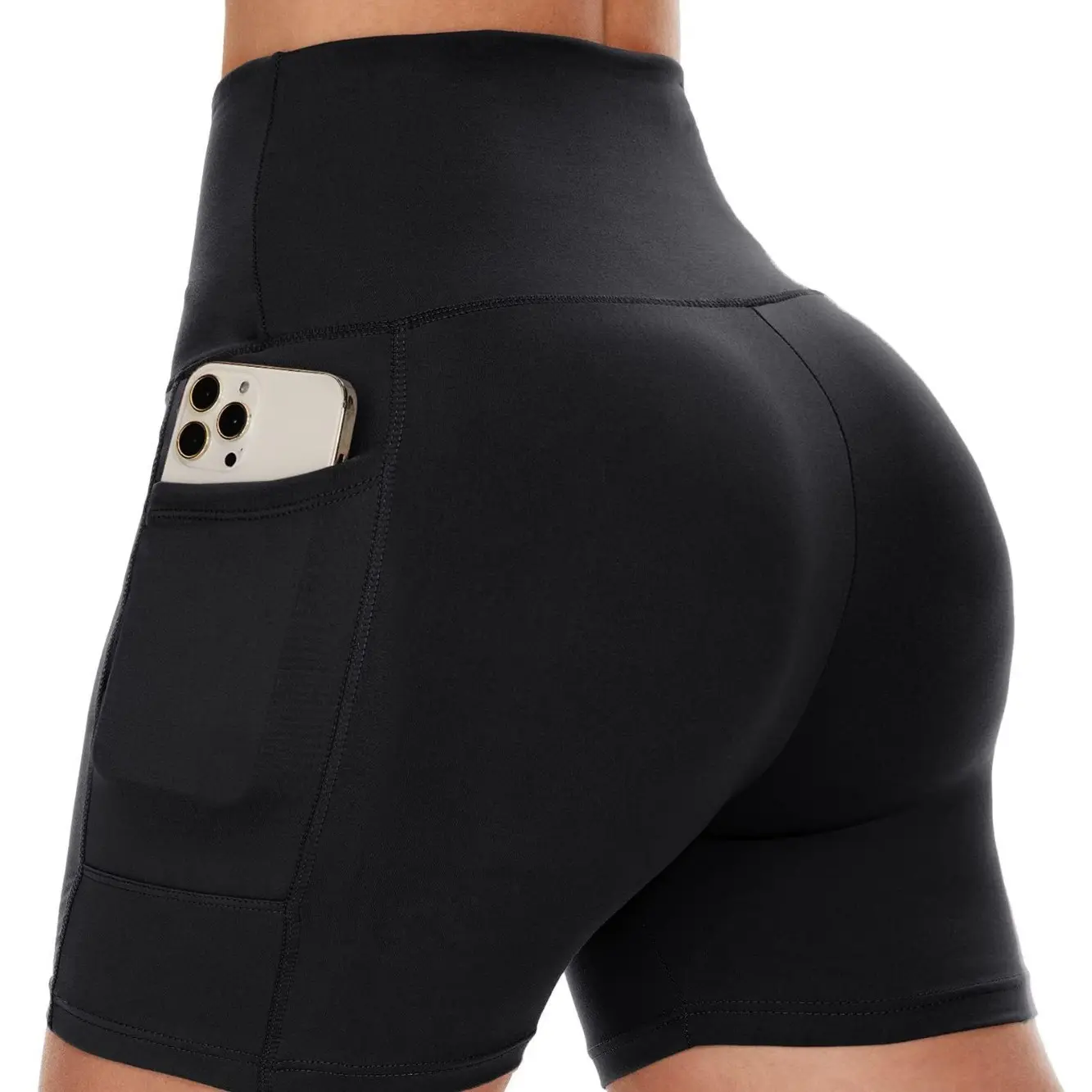 Biker Shorts Women with Pockets - 3/5/8 Workout Gym Spandex Yoga Shorts