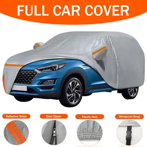 Universal Waterproof Full Car Cover All Weather Protection Outdoor Anti-UV Rain Snow Anti Scratch Dustproof for sedan & SUV