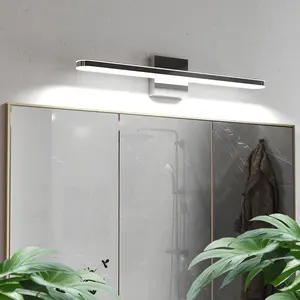 Modern Bathroom Light Fixtures Dimmable LED Vanity Lights Chrome Lamps for Bathover Mior 24 Inch Vanity Sconces Indoor 12W Bar Lighting for Bathrooms Restroom Bedroom 6000K Wall Light for Bathroom