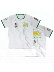 WBC Muay Thai 3D printed men's T-shirt cool sports fashion streetwear short sleeved summer mixed martial arts boxing training suit men's top sweat absorbing breathable quick drying short sleeved T-shirt