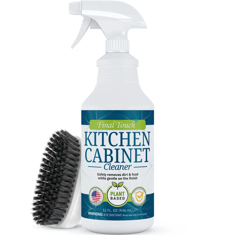 Kitchen Cabinet Cleaner, Plant Based Cleaning Solution, Safe on Paint & Wood, Safe for Daily Use, Approved by Cabinet Finish Specialists,, 32 fl oz