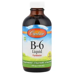 Carlson B-6 Liquid, Natural Berry Lemonade, 4 fl oz (120 ml) Carlson B-6 Liquid, Natural Berry Lemonade, 4 fl oz (120 ml)