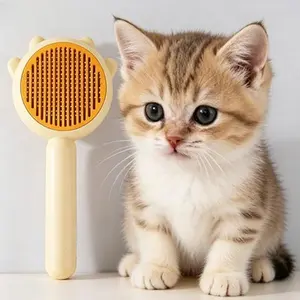 Ultimate Self-Cleaning Pet Slicker Brush for Long/Short Hair Cats & Dogs Efficiently Controls Shedding Easy Home Grooming EssentialPetSupplies PetSheddingControl EasyPetGrooming