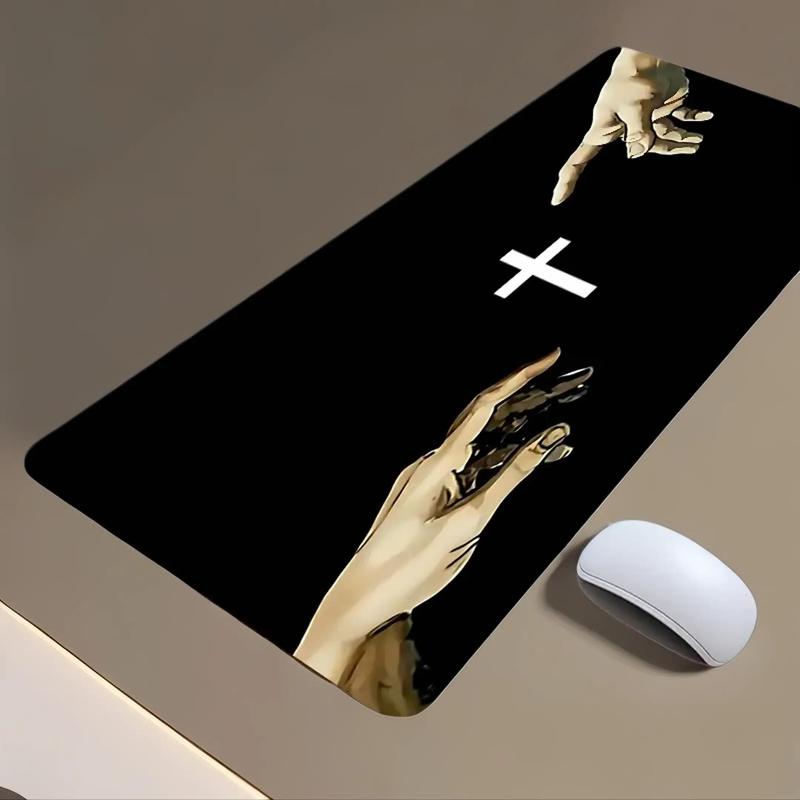 Creative Gesture & Cross Finger Pattern Extended Mouse Pad for Fall ...