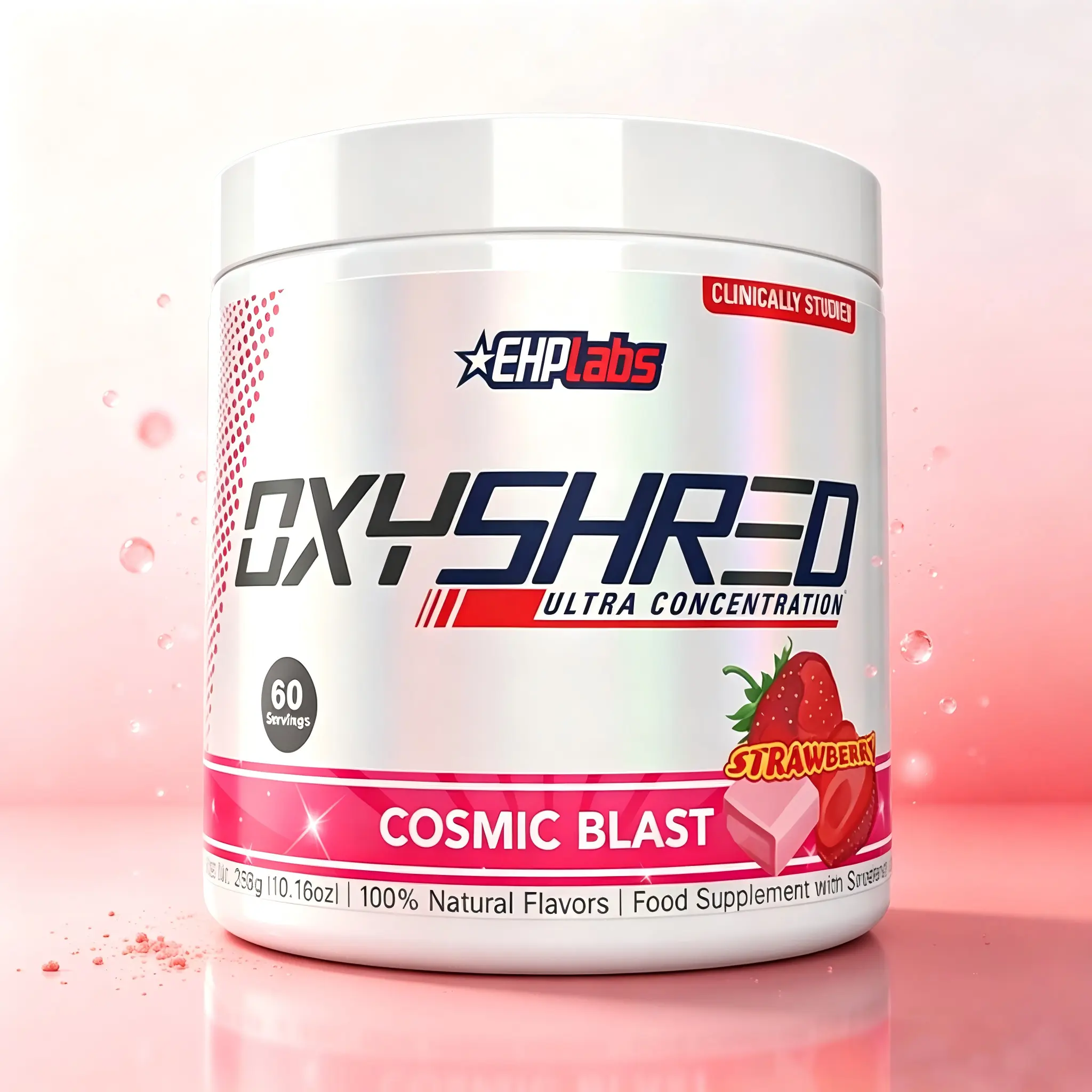EHPlabs OxyShred Ultra BF Concentration Pre Workout Powder 60 Serves 150mg Caffeine Sugar Free Vegan Friendly GlutenFree Men Women Health Fitness Supplements Cosmic Blast Flavor