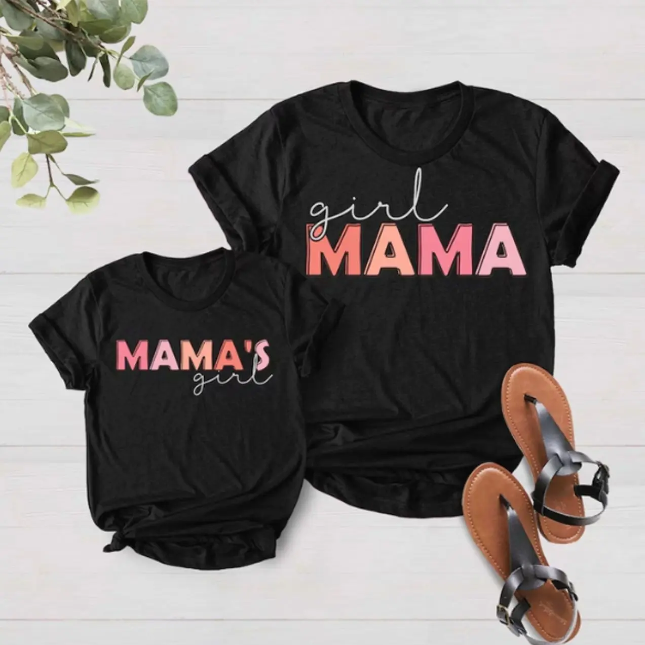 Retro Mommy and Me Shirts, Girl Mama, Mama's Girl Matching Set, Mother Faughter Tee, Mama's Girl Shirts