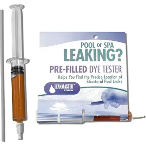 Pool Leak Dye Tester for Leakmaster - /Party Pool Dye for Pool Leak Detection - Visible Leak Locating Dye for Pool Leak Detection Dye Kit to Find  Spot of Structural Pool Leaks - Fluorescent