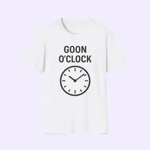 Funny G️oon O’Clock Unisex T-Shirt, Trendy Tee for Men and Women, Humorous Shirt, Sarcastic Graphic Tee, Novelty Apparel Casual Classic