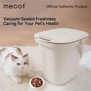 Meoof vacuum pet food bucket sealed cat food storage container, automatic vacuum food container, suitable for storing and keeping fresh pet food for dogs, cats, etc., rechargeable, suitable for travel