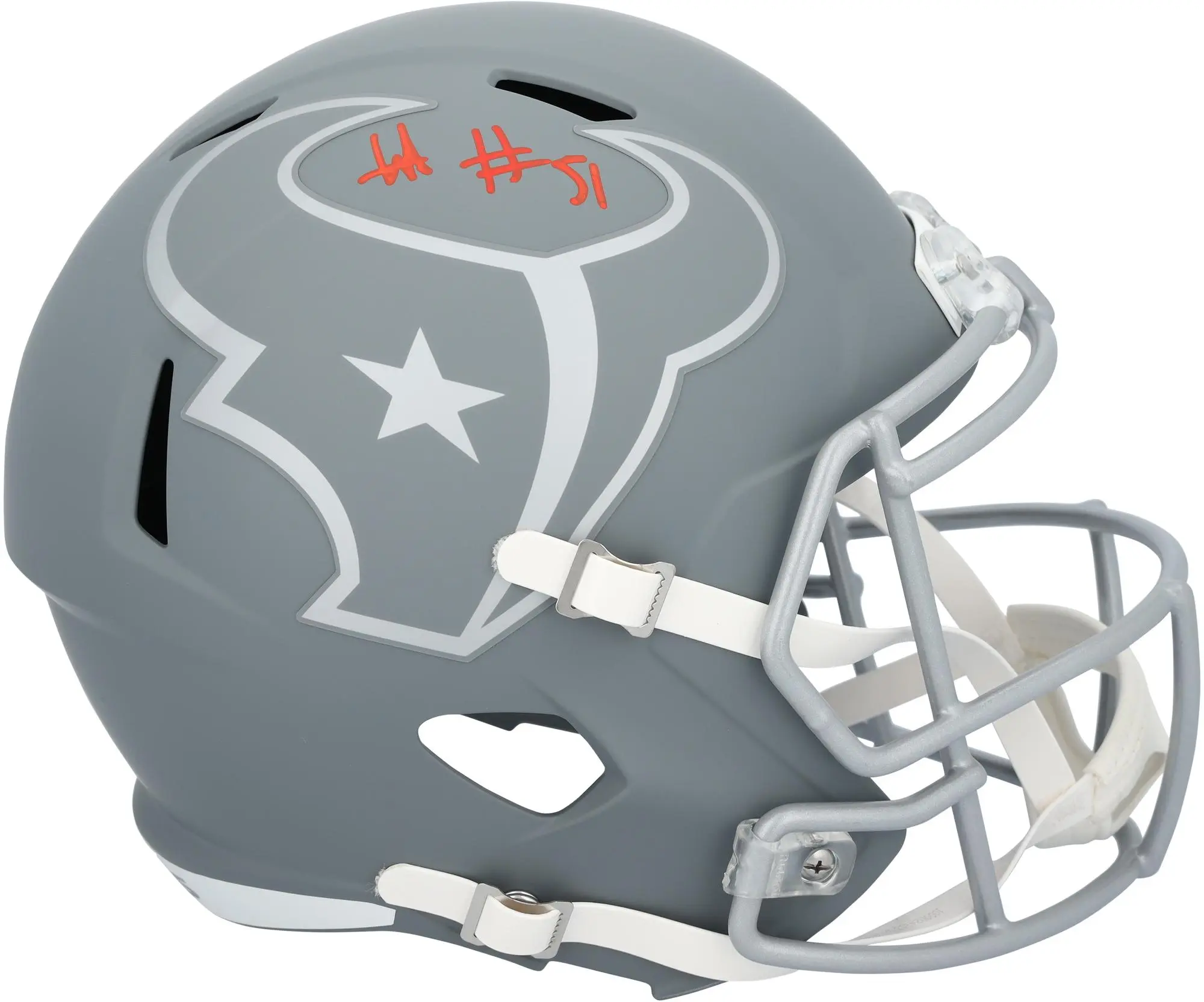 Will Anderson Jr. Houston Texans Autographed Riddell 2024 Slate Speed Replica Helmet - Fanatics Authentic Certified