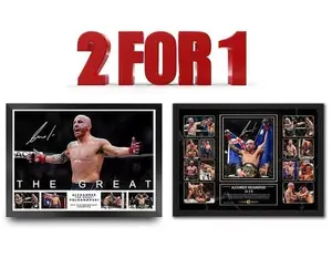 NEW UFC ALEXANDER THE GREAT VOLKANOVSKI LIMITED EDITION No No Framed MEMORABILIA