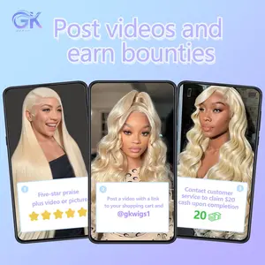 GK human hair wig brand card