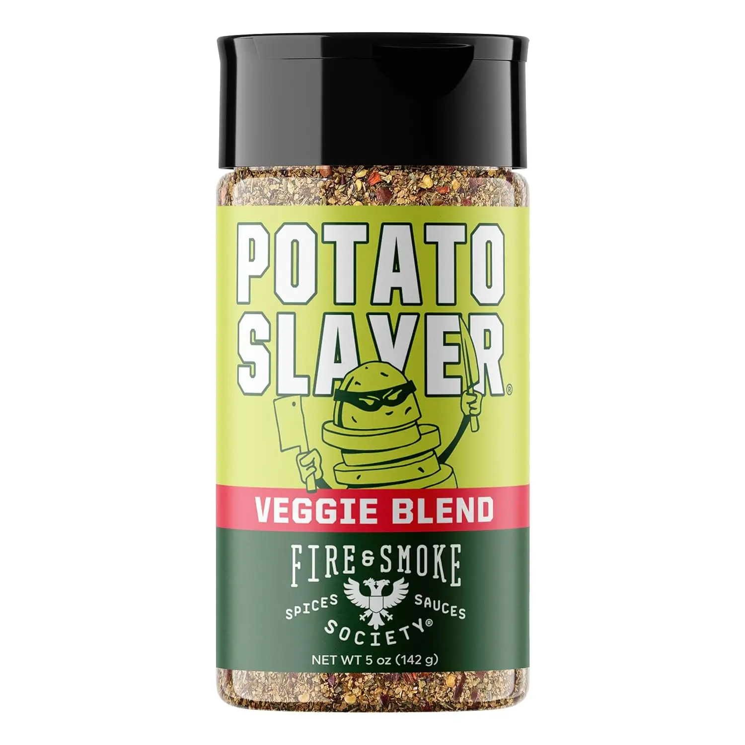 Fire & Smoke Society Potato Slayer Vegetable Seasoning | BBQ Seasonings and Rubs for Grilling | Potato Seasoning, French Fry Seasoning | Mix Blend Rub Powder, Garlic, Onion, Herb Flavor | M 5 oz