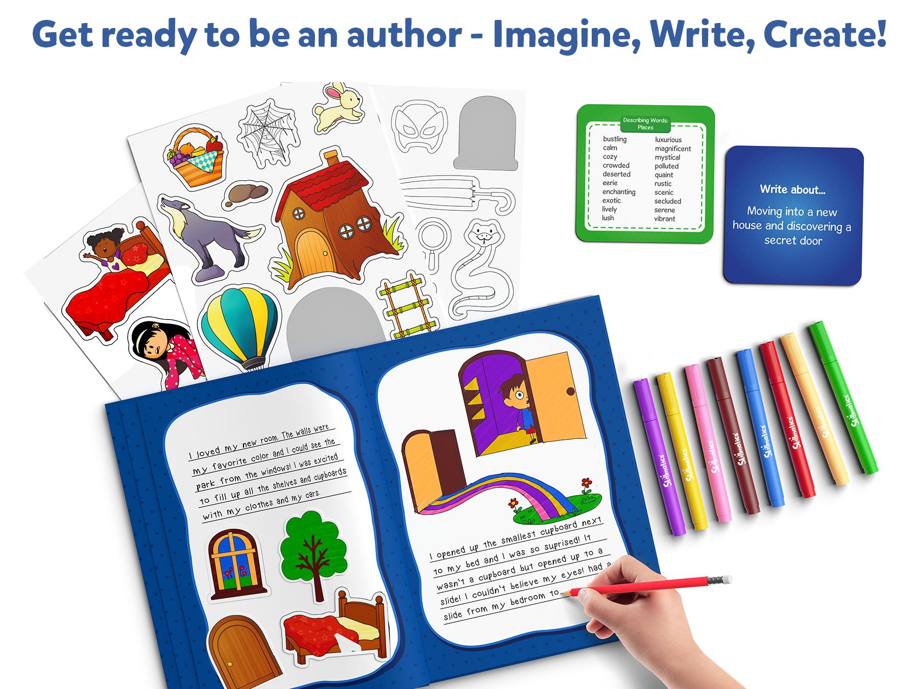 Skillmatics Storybook Art Kit - DIY Craft & Writing Kit with 300+ Stickers, Scrapbooking & Journal Activity, Gifts for Kids Ages 5 to 10 Skillmatics Storybook Art Kit - DIY Craft & Writing Kit with 300+ Stickers, Scrapbooking & Journal Activity, Gifts for Kids Ages 5 to 10