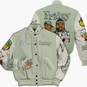 Varsity Jacket To Match Seafoam Sail 4s - Friday Sneaker Stress Style All Over Print 3I4