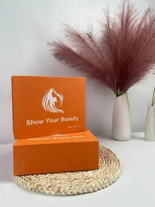 Boxes suitable for wig hair ties and wig covers of various sizes.