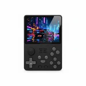 POWKIDDY Handheld Game Console with 3.5-inch HD LCD Screen RK3326 CPU 16GB/64GB Dual TF Cards, Over 10000 Games, Portable Retro Gift Wired Controller with Hall Effect Gamepad, Wireless Game with Back Buttons, Dual System excellent bundle