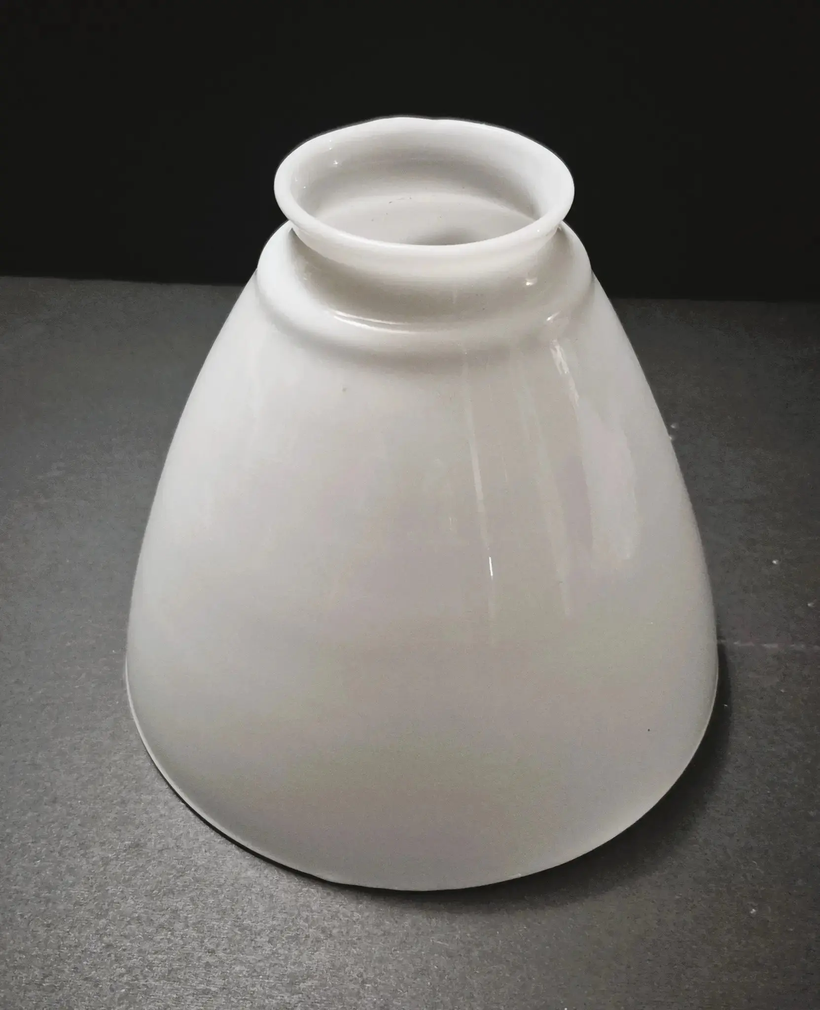 61273 Opal Glass Diffuser Lamp Shade – 6" Spread, 2¼" Fitter, 5" Height