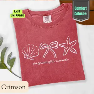 Comfort Colors® Seashell Maternity Shirt Pregnancy Announcement Tee, Pregnancy Announcement Tee, Baby Reveal Shirt, Expecting Mom Sweatshirt, Mother's Day Gift