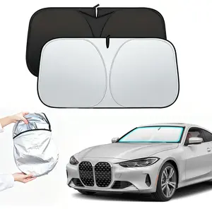 for BMW 4 Series Windshield Sun Shade Sunshade Fit for 2021-2024 2025 BMW 4-Series 2DR Coupe Convertible Sun Visor for M4, 428i 430i 435i 440i Base Sport Front Window Shield Accessories