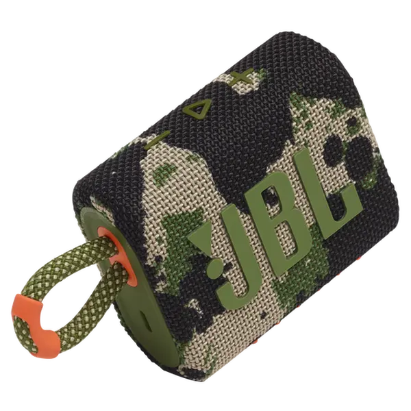 JBL Go 3 Portable Bluetooth Speaker Protector, for JBL GO 3 Bluetooth Speaker with excellent sound quality, powerful bass, IP67 water dust resistance, 5 hours of playback time, suitable for home, outdoor and travel use (camouflage)