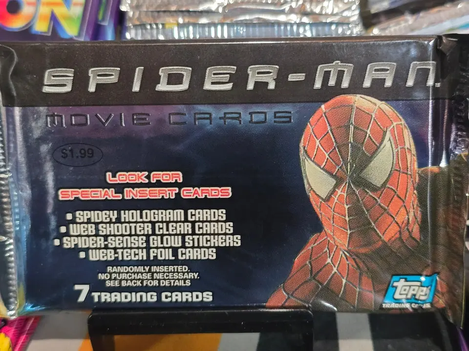 RARE! 2002 Spider-Man Movie Cards Pack Tobey Maguire