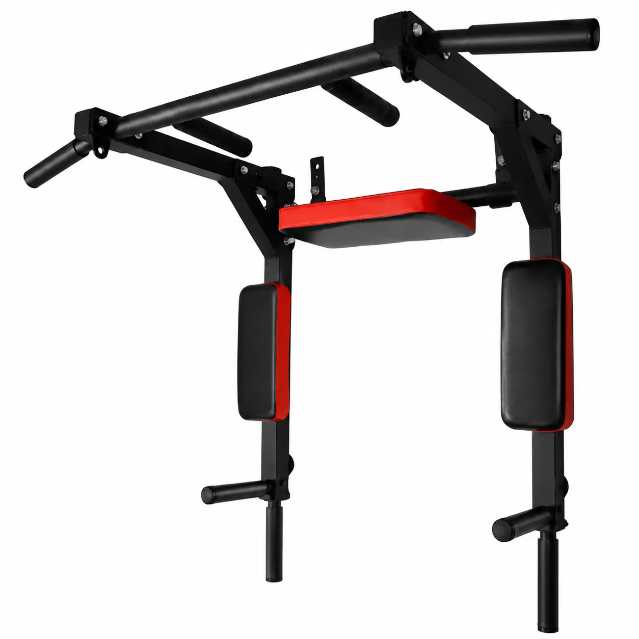 Wall Mounted Pull Up Bar & Dip Station – Multi-Grip Home Gym Strength Training Equipment, Heavy-Duty Steel, 515 lb Capacity
