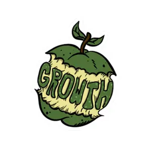 Growth Apple, Sticker