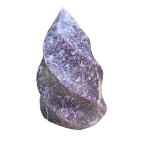 Lepidolite flame crystal Freeform purple crystal affordable crystals for