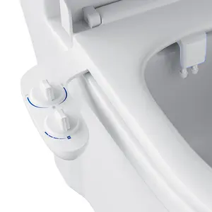 Toilet Bidet Attachment, Non-Electric Dual Nozzle (Feminine/Bidet Wash), Self-Cleaning Fresh Cold Water Sprayer Bidets for Toilets with Adjustable Water Pressure